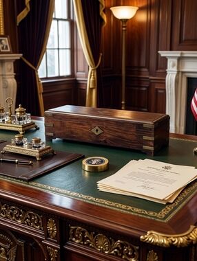 RARE Antique 19thC Rosewood Scribe Box w/ Hidden Drawer & Key